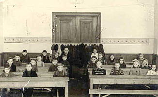 A classroom in the DP-Camp Wildflecken